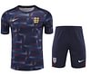 Joyfball 2024 England short sleeved pre-match training Jersey+Shorts  1:1 Thai Quality