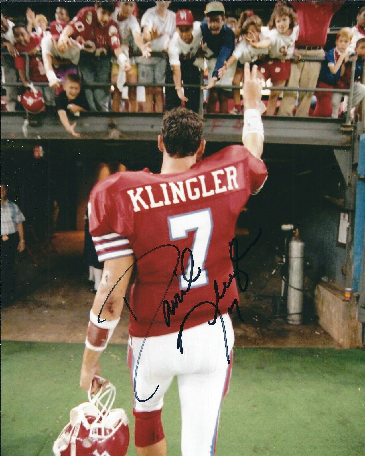 Autographed 8x10 DAVID KLINGER Houston Cougars Autographed Photo Poster painting - w/COA