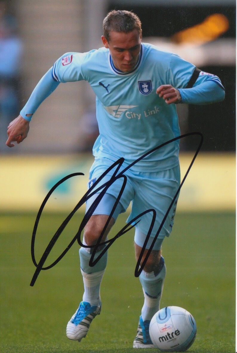 COVENTRY CITY HAND SIGNED CHRIS HUSSEY 6X4 Photo Poster painting 1.