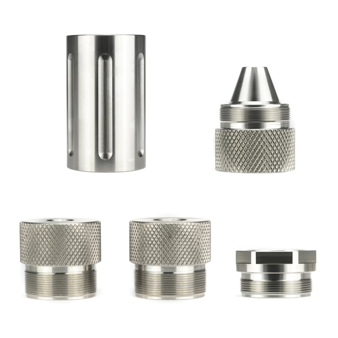 Car Screw Kit 10''L 1.52'' OD Full Stainless Steel Multi End Caps Modular Solvent Fuel Filter Screw Cones 1.375x24 Thread