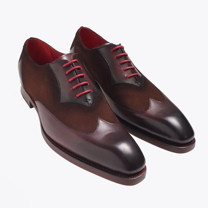 Two-Tone Suede Brogues | EGEMISS