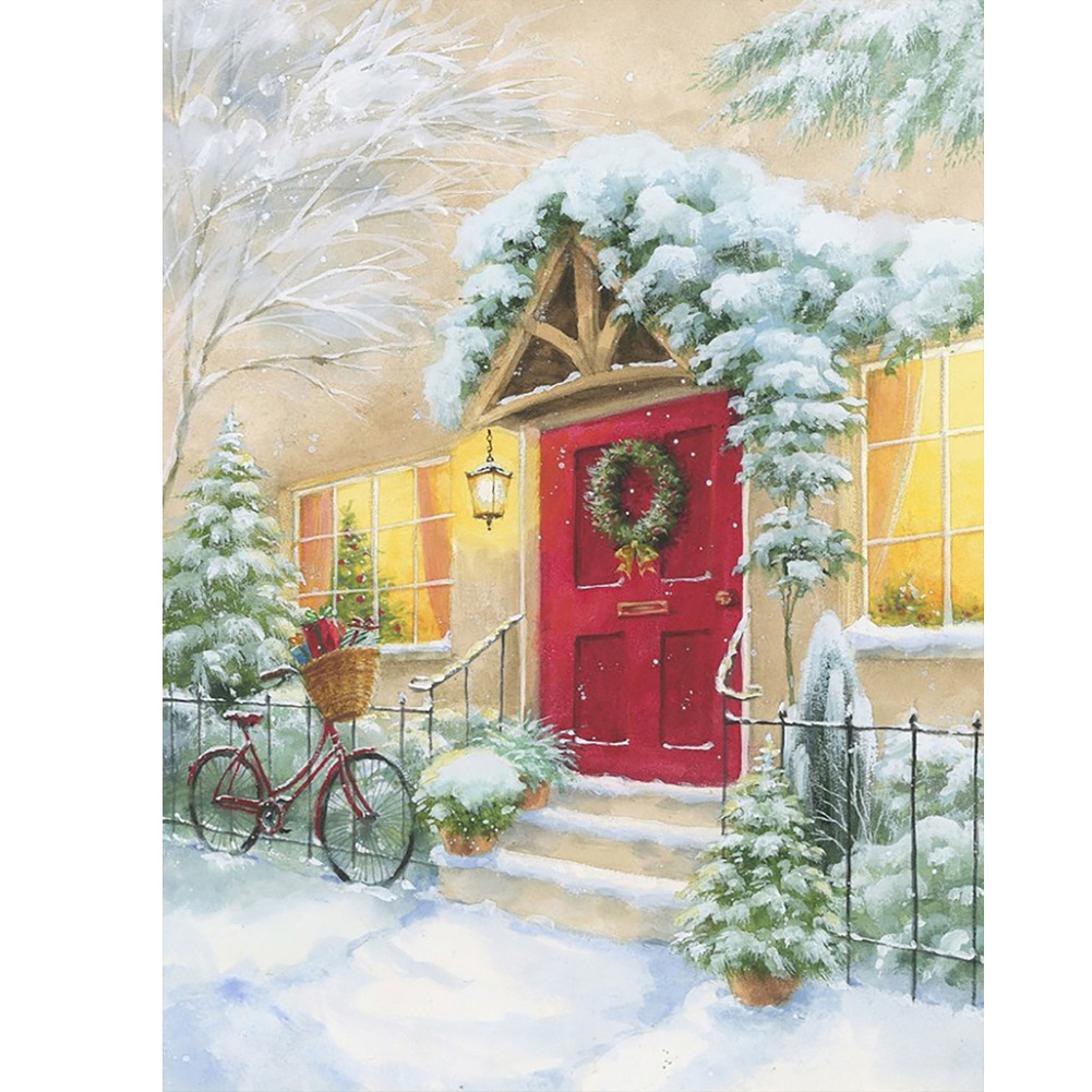 

Snow House - Round Drill Diamond Painting - 30*40CM, 501 Original
