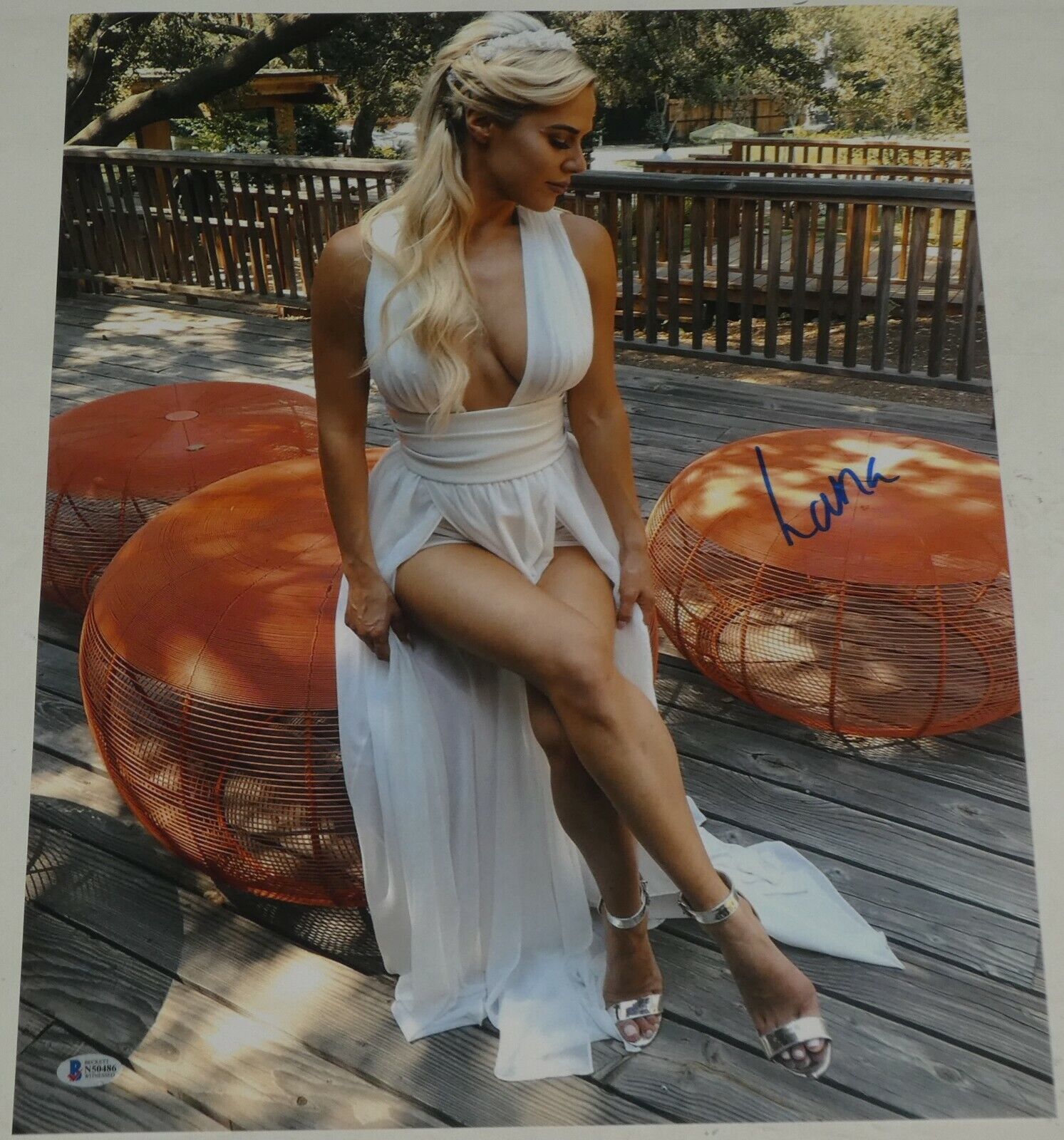 Lana Signed 16x20 Photo Poster painting BAS Beckett COA WWE Total Divas Picture Autograph Day #1