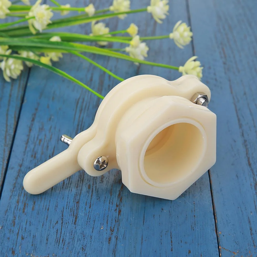 Nylon Bee Extractor Honey Tap Gate Valve Gardening Beekeeping Equip (White)