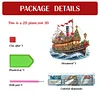 (US Local)Xmas Sailboat DIY Table Top Diamond Painting Desktop Ornaments Kit