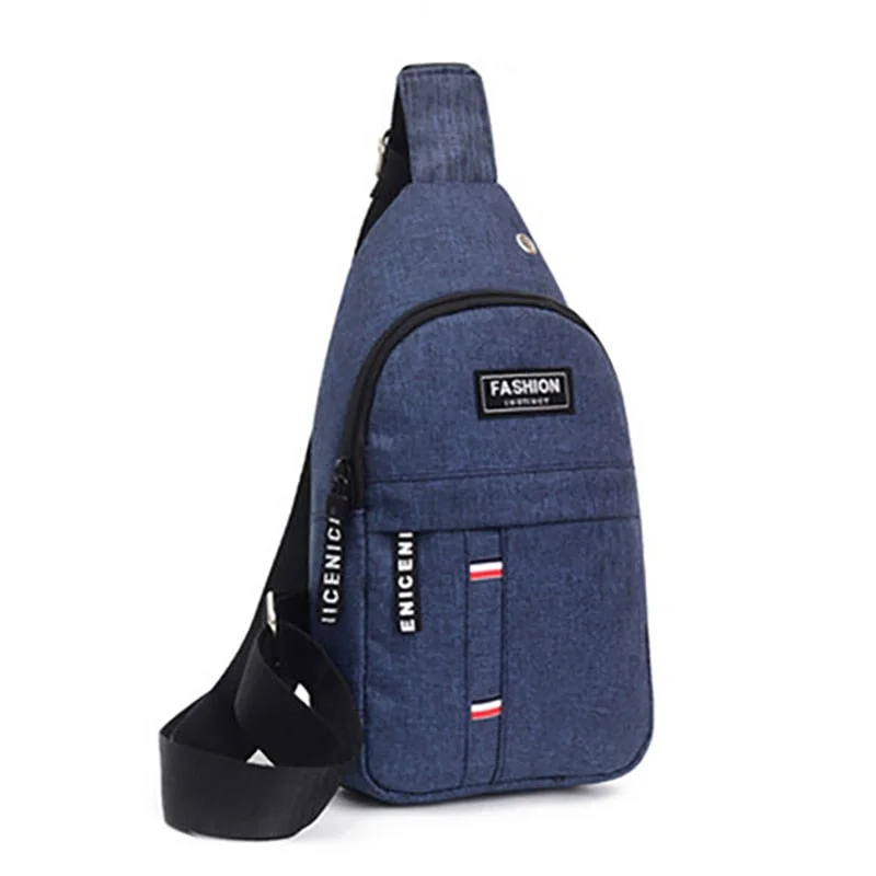 Small Canvas Chest Pack for Men Women Crossbody Bags Hip Hop Streetwear Bag Fanny Pack Multifunction Mini Belt Waist Chest Bag