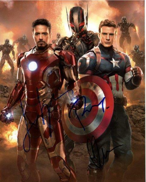 REPRINT - AVENGERS Robert Downey Jr Cast Autographed Signed 8 x 10 Photo Poster painting Poster