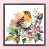Flowers Bird - 18CT Stamped Cross Stitch 20*20cm/7.87*7.87in