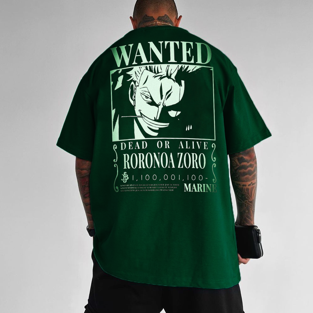 Fashion Anime Print Loose All-match T-shirt
