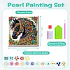 Diamond Painting-DIY Special Shaped Drill Horse with Frame(29x29cm)