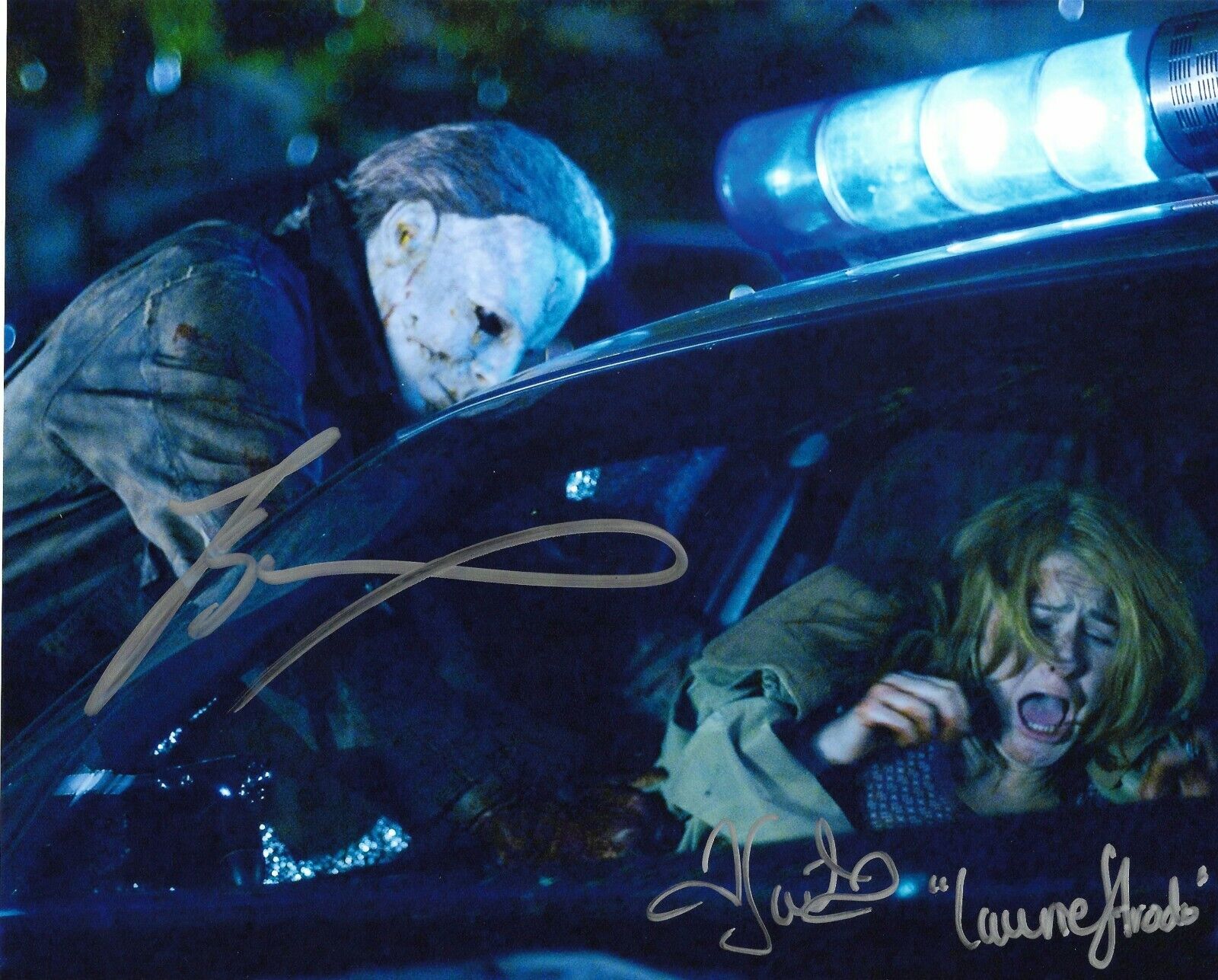 Halloween autographed 8x10 Photo Poster painting COA 2x cast signed Scout Taylor-Compton T. Mane