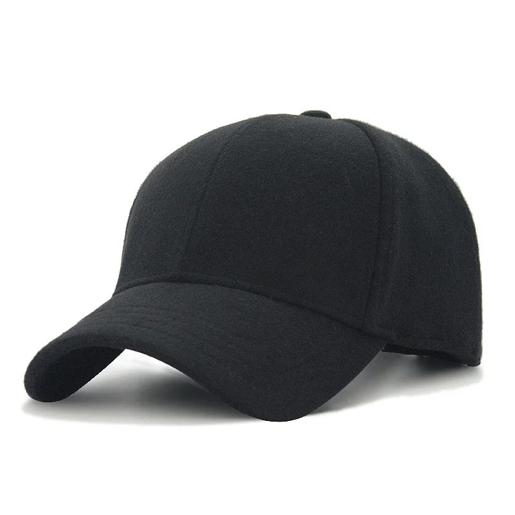 Baseball Cap With Earflaps Men Thickened Cotton Snapback Trucker Dad Caps Autumn Winter Warm Old Hat