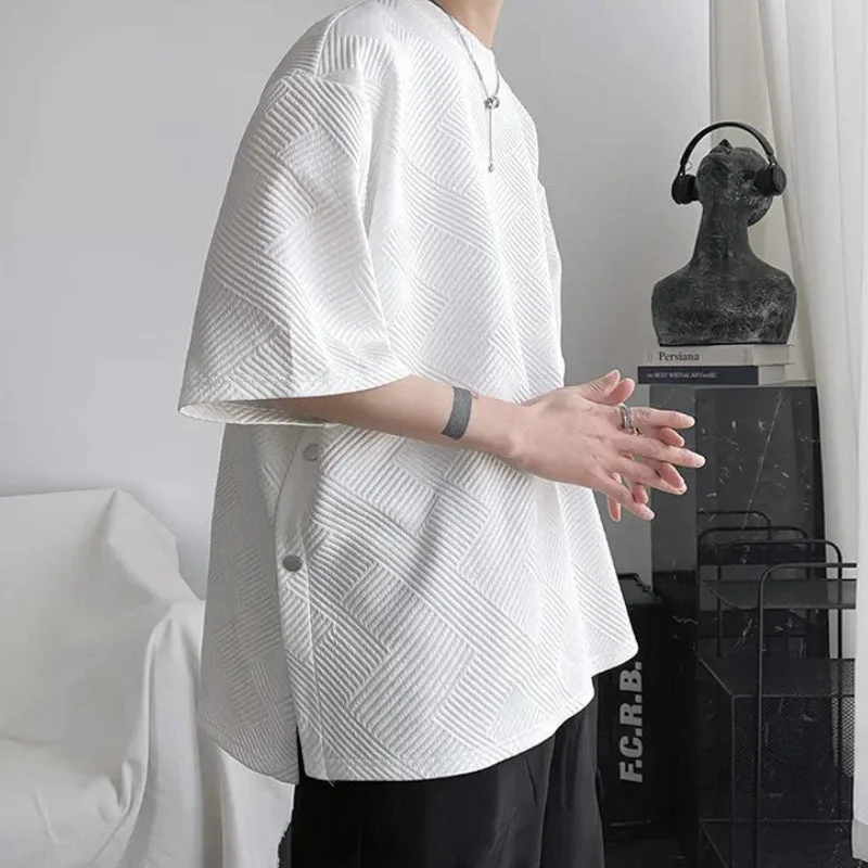 Brownm Boy Snap Button Up Tee