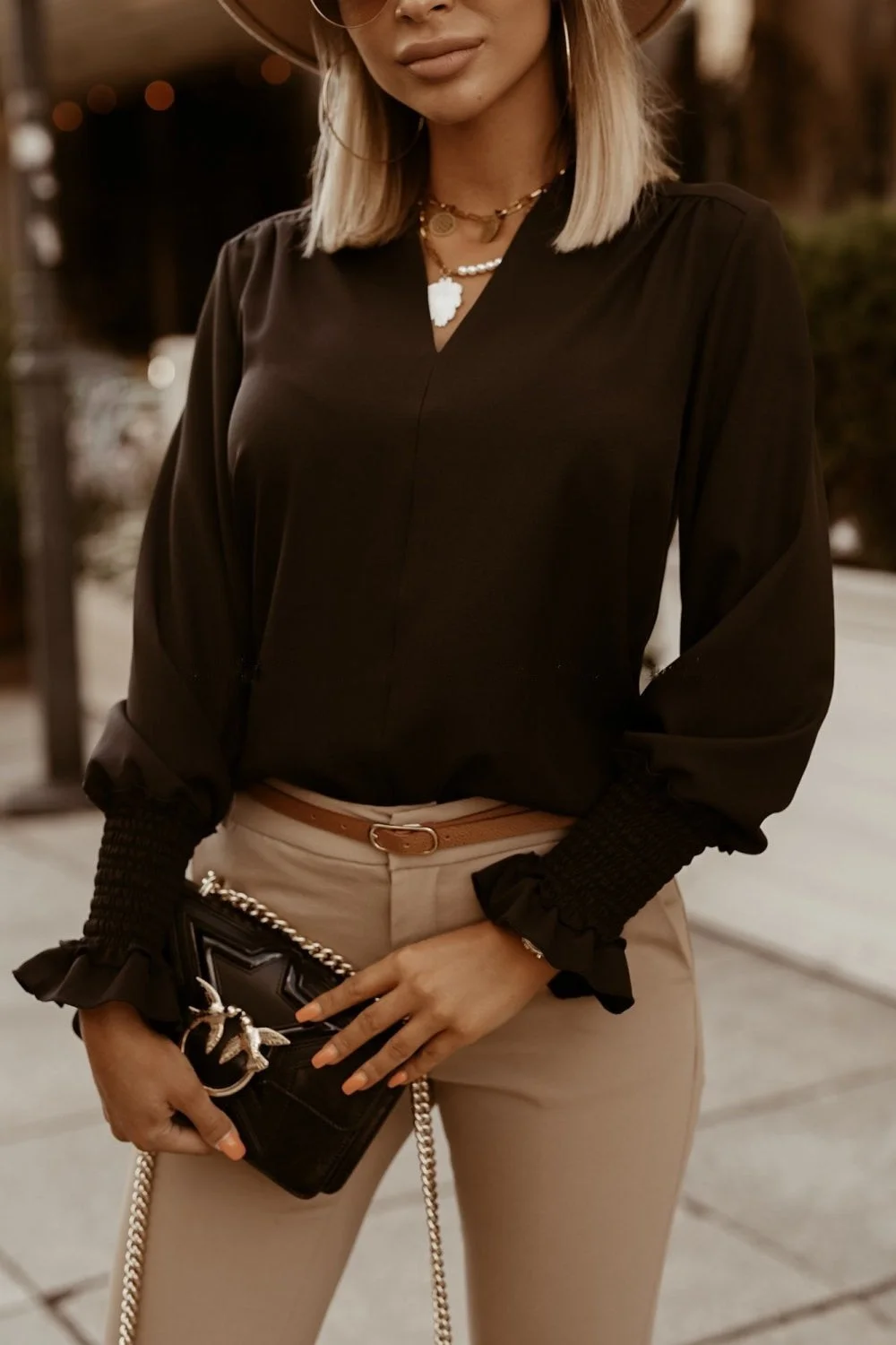 Womens Tops And Blouses Fashion Clothes V-neck Long Sleeve Elegant Office Ladies Shirts Casual Plus Size White Blouse Femme
