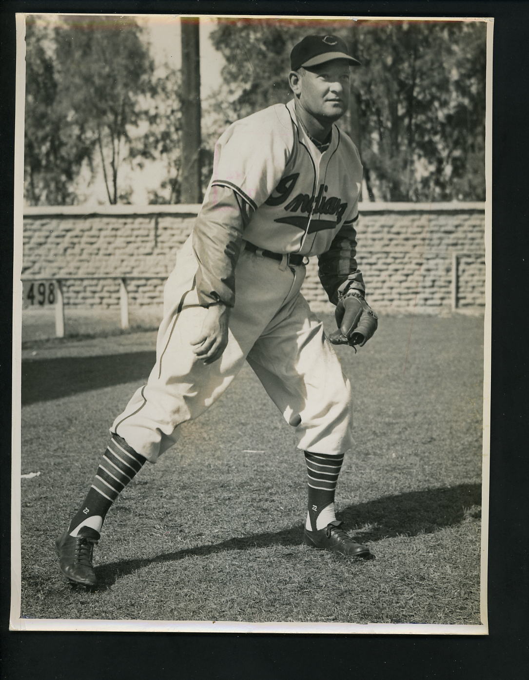 Al Benton 1950 Cleveland Plain Dealer Press Photo Poster painting Indians pitching pose