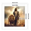 Jesus Lion-11CT Stamped Cross Stitch 40*40cm