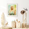 5D Full Round Drill Diamond Painting Blonde Beauty Mosaic Kit  Craft