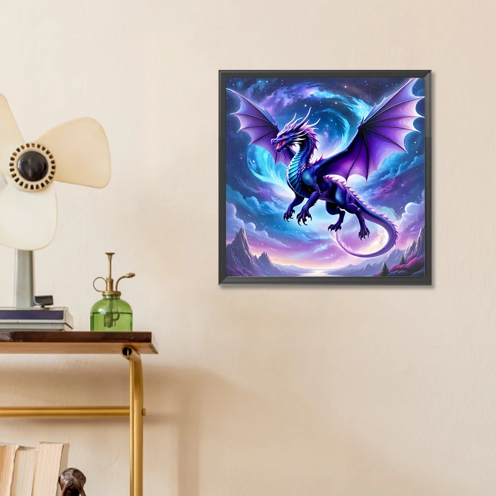 Diamond Painting - Full Round Drill - Magic Pterosaur(Canvas|30*30cm)