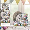Acrylic Easter Afternoon Tea Hedgehog - 5D DIY Craft Ornament