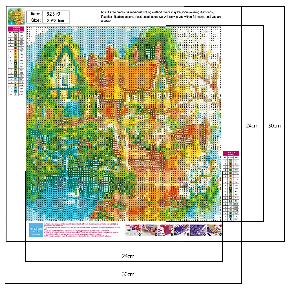 Diamond Painting - Round Drill - House(30*30cm)