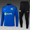 2024/2025 Barcelona Half-Pull Training Suit Color Blue Football Shirt 1:1 Thai Quality