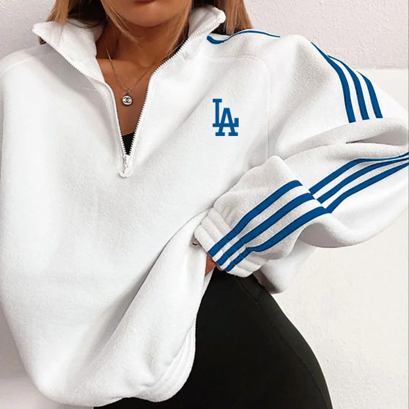 Fashion Support Los Angeles Dodgers Baseball Print Sweatshirt