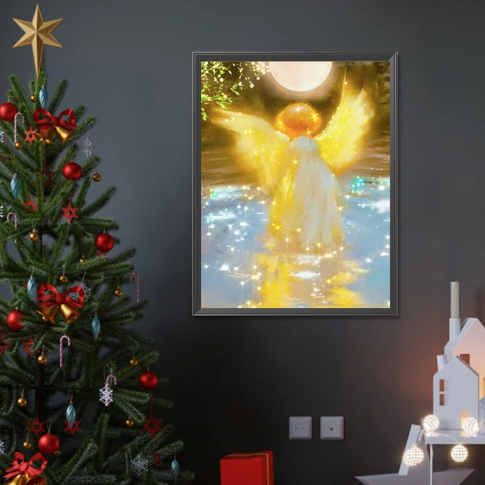 Full Round Diamond Painting 30*40cm - Water Angel