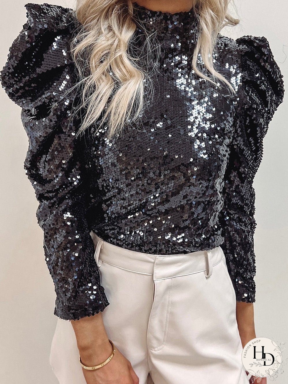 Trendy Sequin Top