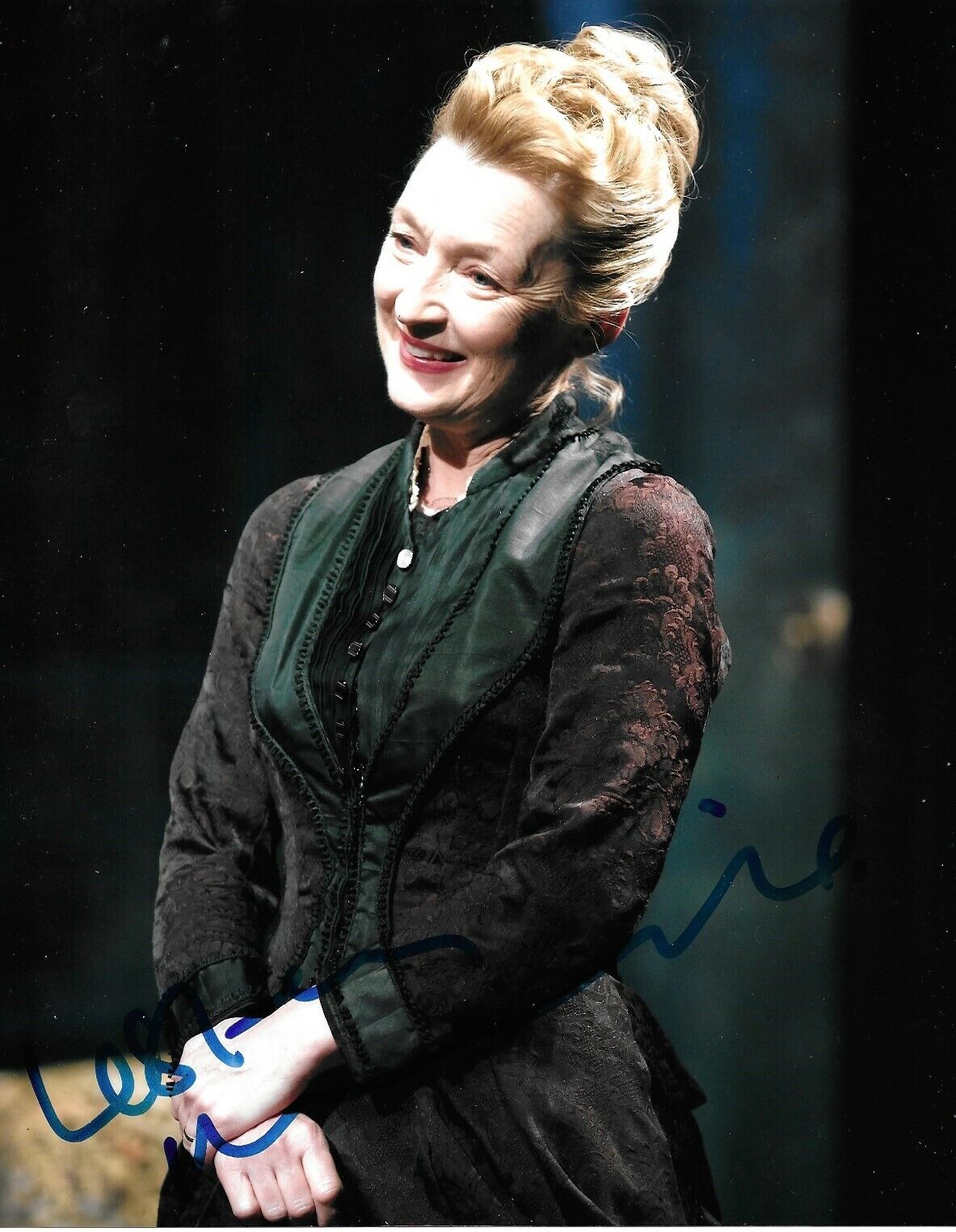 Lesley Manville Signed 10x8 Photo Poster painting AFTAL