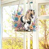 Horse 2D Flat DIY Diamond Art Pendant Special Shape DIY Home Decor Hanging Charm
