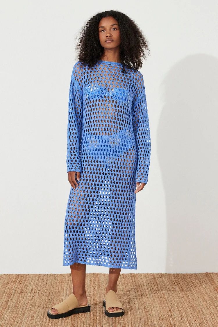 ZULU & ZEPHYR | SKY CROCHET KNIT DRESS