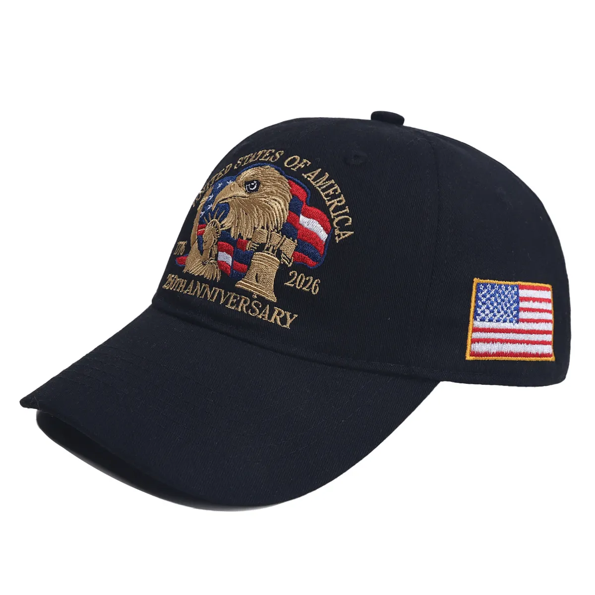 United States 250th Anniversary Hat,1776-2026 Embroidery Patriotic Baseball Cap,250 Anniversary USA Hat for Men Women-MERUMOTE