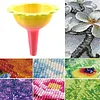 Gradient Color Diamond Painting Organizer Funnel Morning Glory Design Portable Drill Funnel for DIY Craft Easy Transfer Tools (Style B)