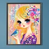 Mädchen 5d DIY volle runde teilweise ab Bohrer Dimond Gemälde für Wohnkultur 45x55cm