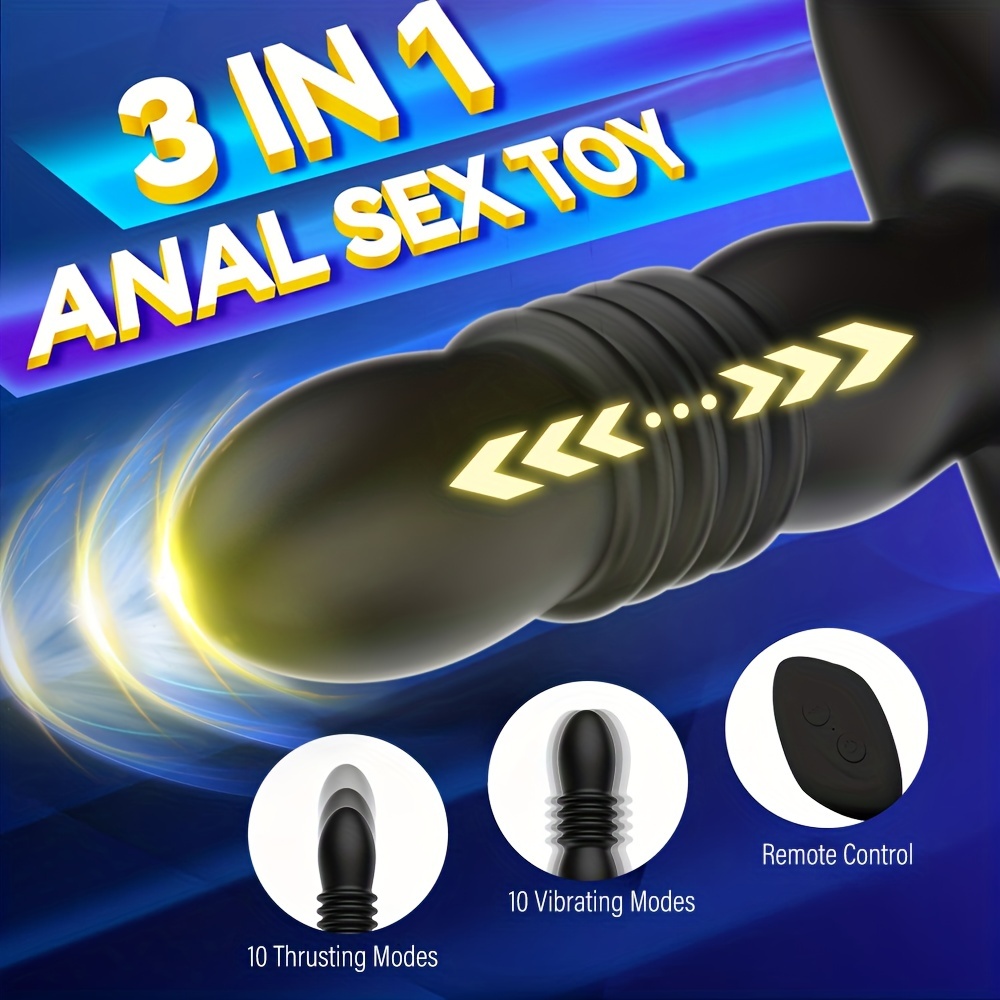 Electric Retractable Anal Plug APP Control Male Prostate Massager