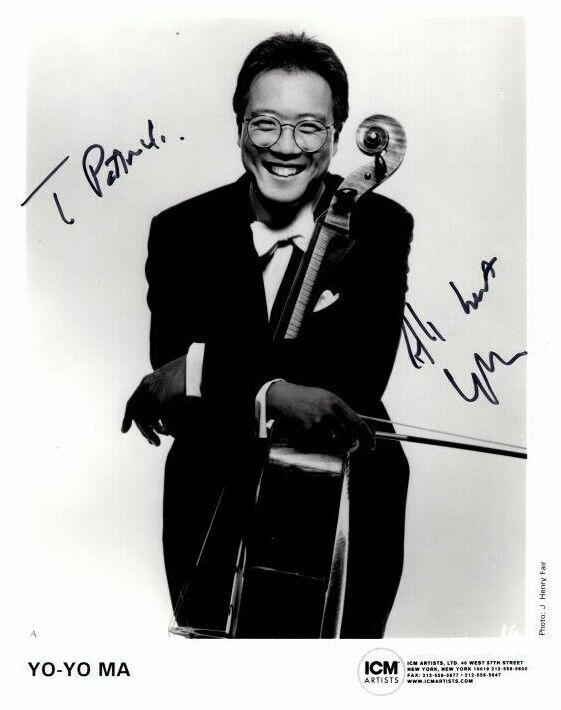 YO-YO MA Autographed Signed Photo Poster paintinggraph - To Patrick