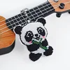Bead Embroidery - Bamboo Panda Beaded Counted Cross Stitch Keyring