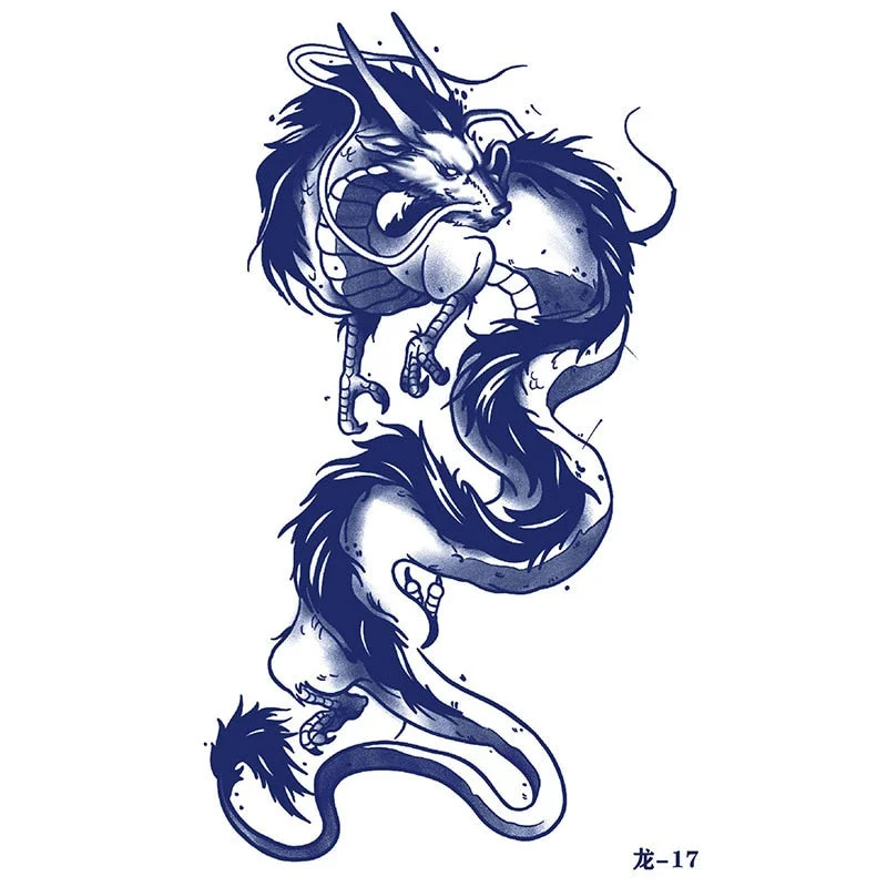 Dragon Juice Ink Tatouage Semi Permanent Temporary Tattoo Stickers Waterproof Lasting Tatuajes Temporales Hombre Art Fake Tattoo