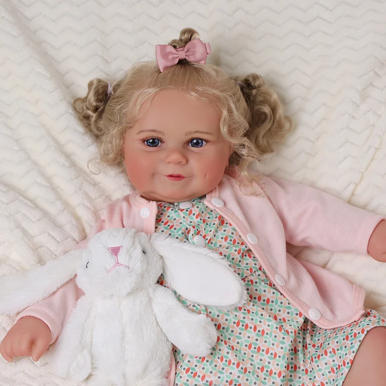Babeside Maddy 20'' Realistic Reborn Baby Doll Smiling Sweet Girl Blue Eyes
