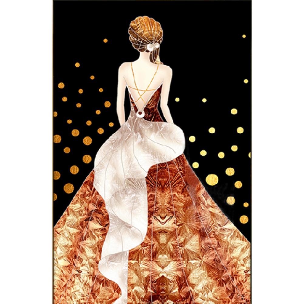 

Dress Girl Back - Round Drill Diamond Painting - 35x45cm, 501 Original