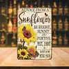 Tournesol de ferme - Panneaux en &eacute;tain m&eacute;tallique(20*30cm/30*40cm)