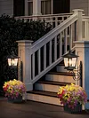 2-in-1 Solar Planter Lamp Waterproof IP54 Auto On/off Sensor 8-10 Hrs Long Lighting Solar Powered Pathway Light with Planter for Garden & Patio (No Flowers Included)