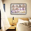 uk.everydayedeals (Limited Stock)Cross Stitch - 11ct Stamped - Animaux et livres (90*67cm)