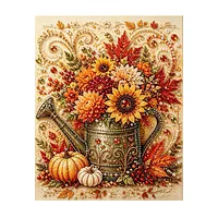 Sunflower Pumpkin - Pearls Painting