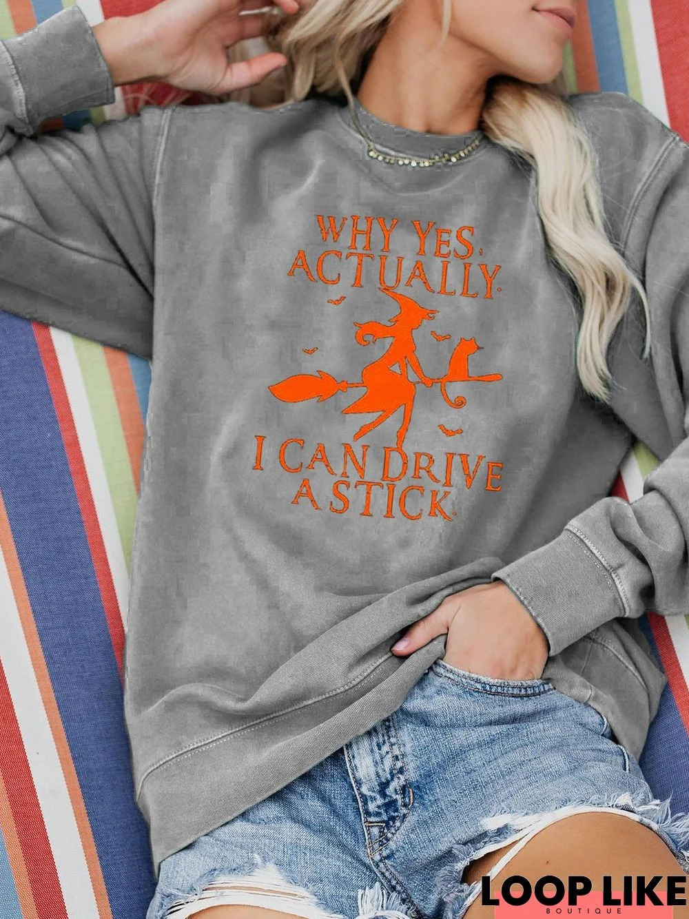 Yes I Can Drive Stick Sweatshirt