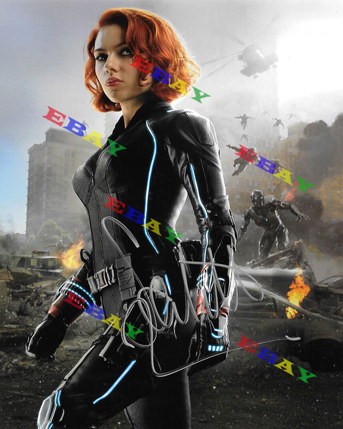 Scarlett Johansson Black Widow Lucy Avengers Autographed Signed Photo Poster painting Reprint