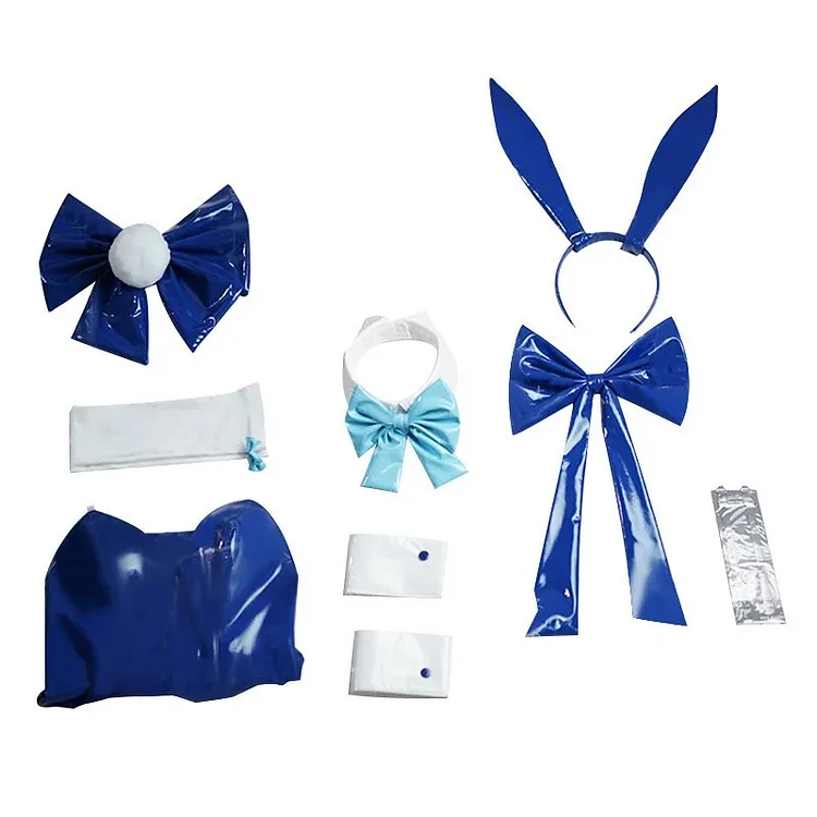 【Wetrose】Toki Bunny Girl Blue Archive Cosplay Costume Sexy Erotic Latex Leather Asuma Wig Full Set