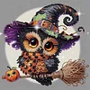 Diamond Painting - Partial Special Shaped Drill - Halloween Owl(Canvas|30*30cm)
