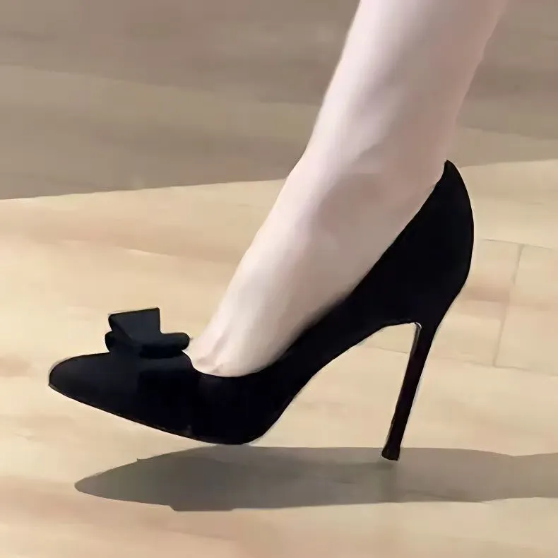 Breakj Breakj Tip Bows Light-Mouthed Single Shoes Spring And Autumn 2025 New Summer Korean Version Thin Senior Sense Of Women