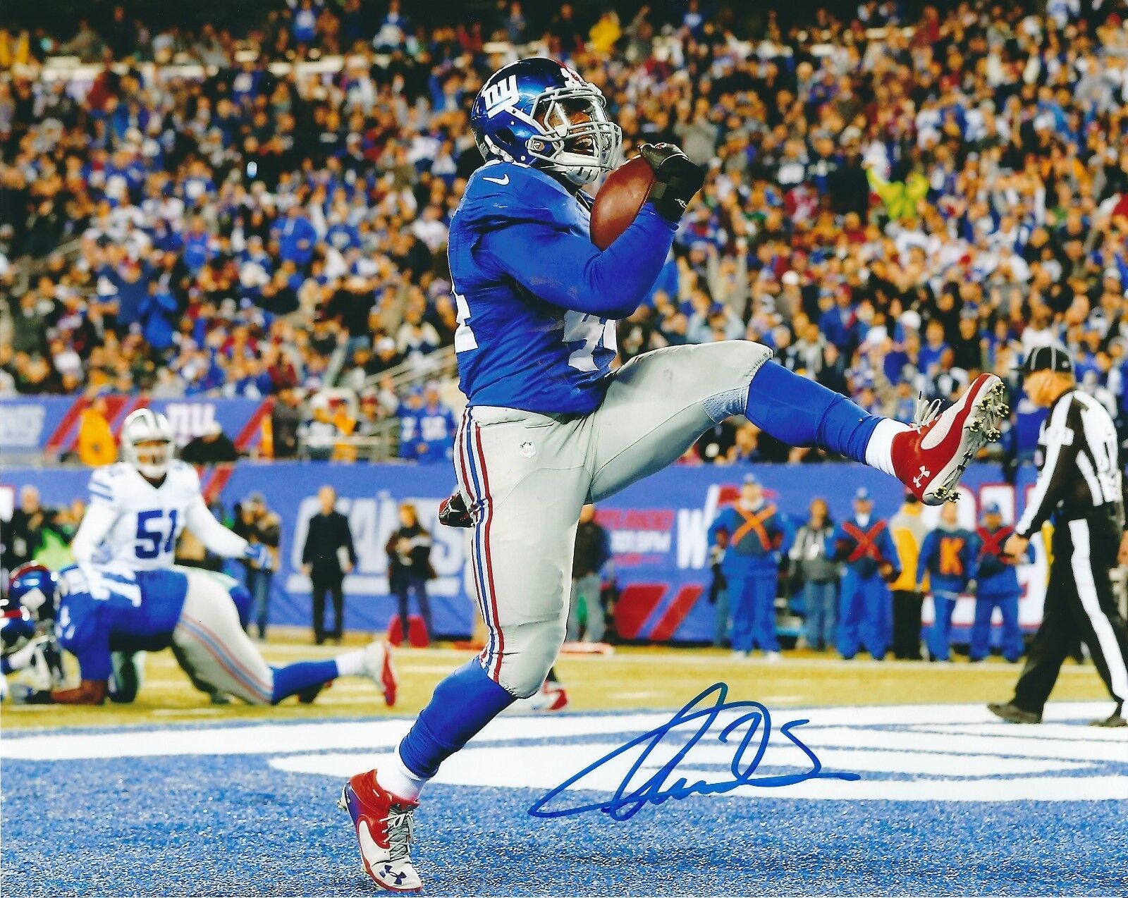 AUTOGRAPHED ANDRE WILLIAMS New York Giants 8X10 Photo Poster painting w/ COA